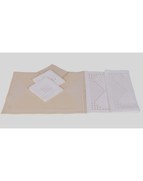Set de table et serviette Point sur le i - Noël Paris