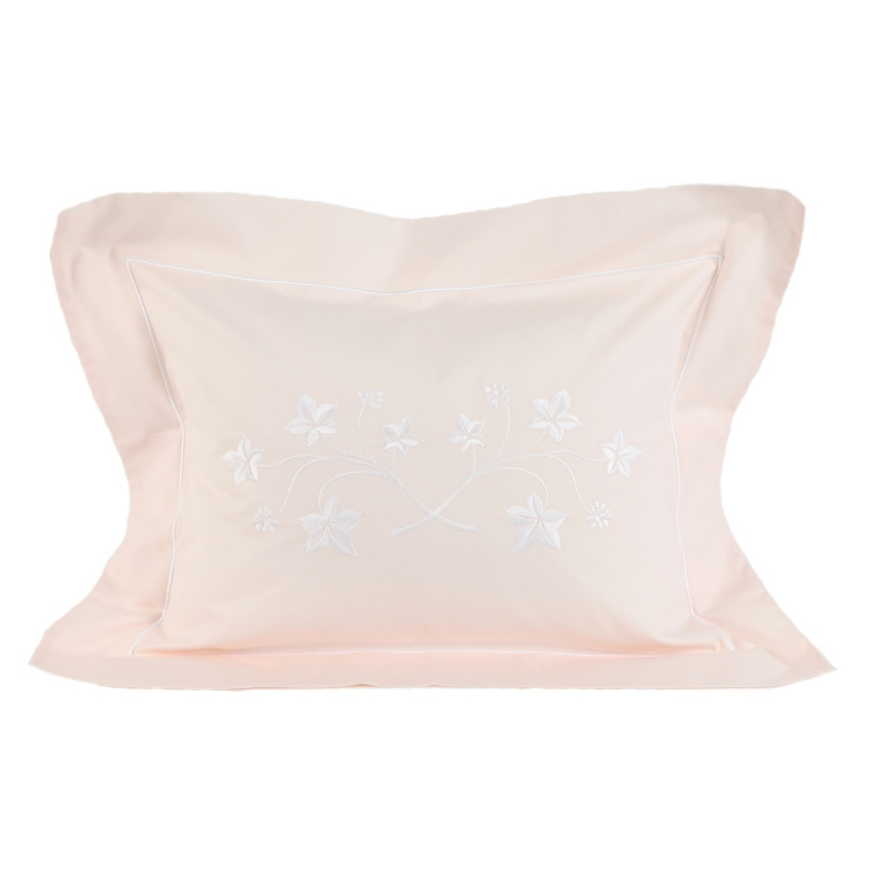 Taie de coussin brodée "Jardin botanique" - Noël Paris