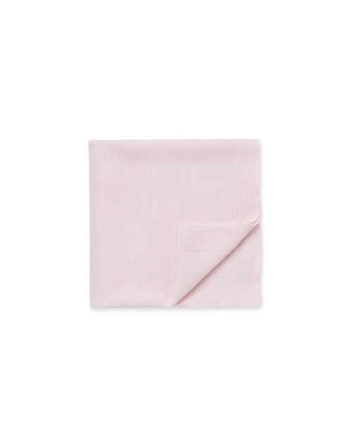 Couverture rose en laine