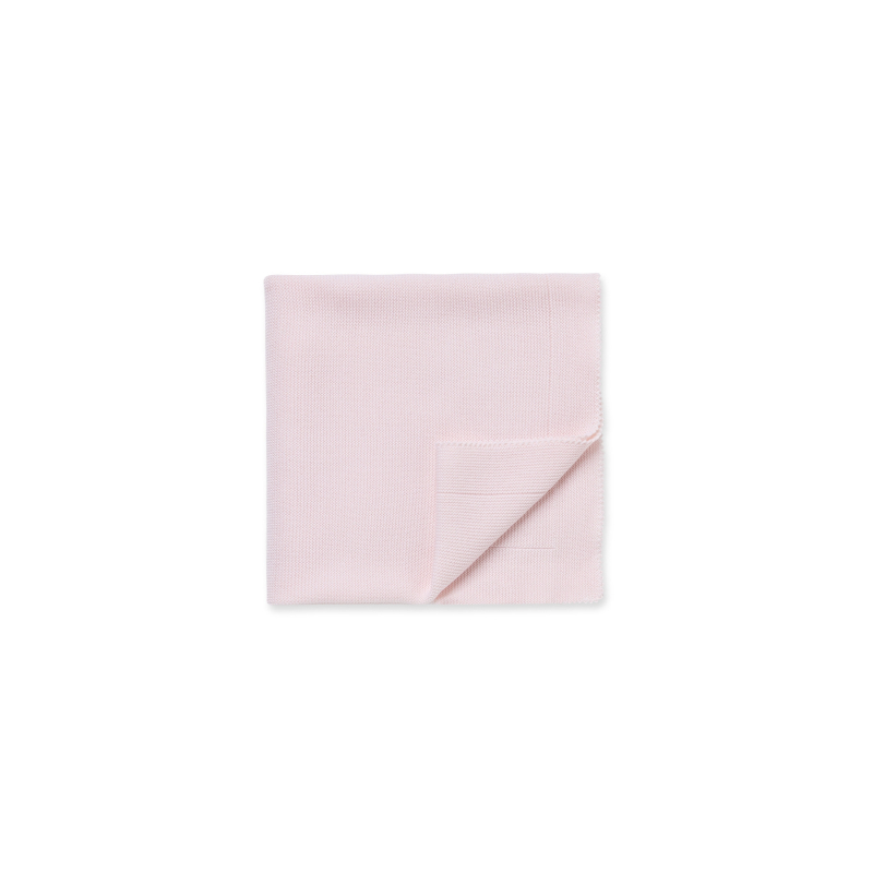 Couverture rose en laine