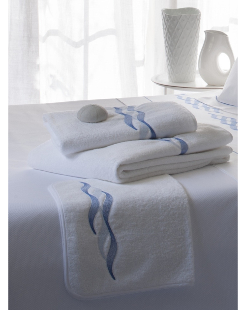 Serviettes éponge brodées ALIZES - Noël Paris
