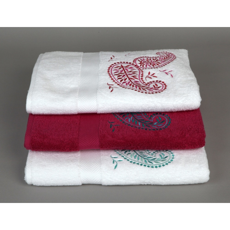 Serviettes éponge brodées JAÏPUR - Noël Paris