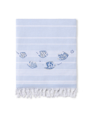 Serviette de plage LEGENDE MARINE (bleu - bleu) - Noël Paris