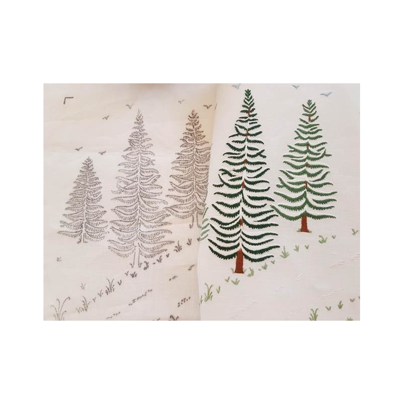 Set de table à broder "Argentière" - Noël Paris