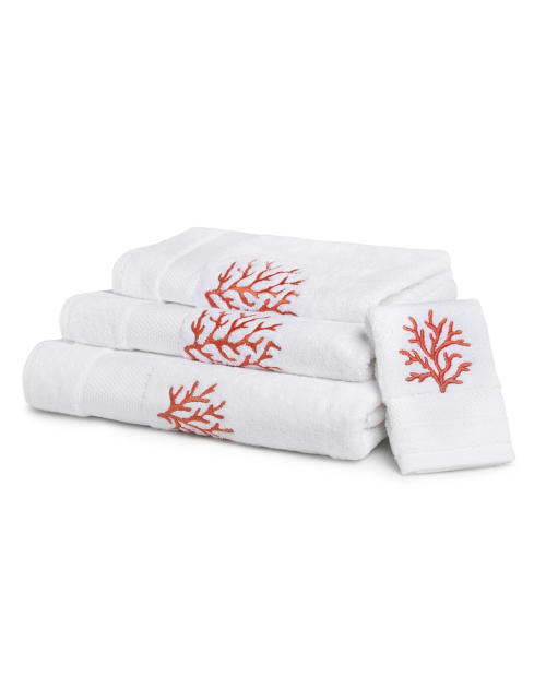 Serviettes éponge brodées CORAUX