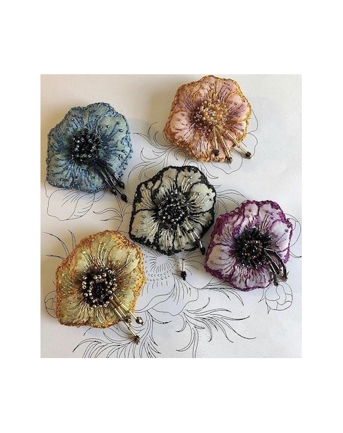 Broches Anémones