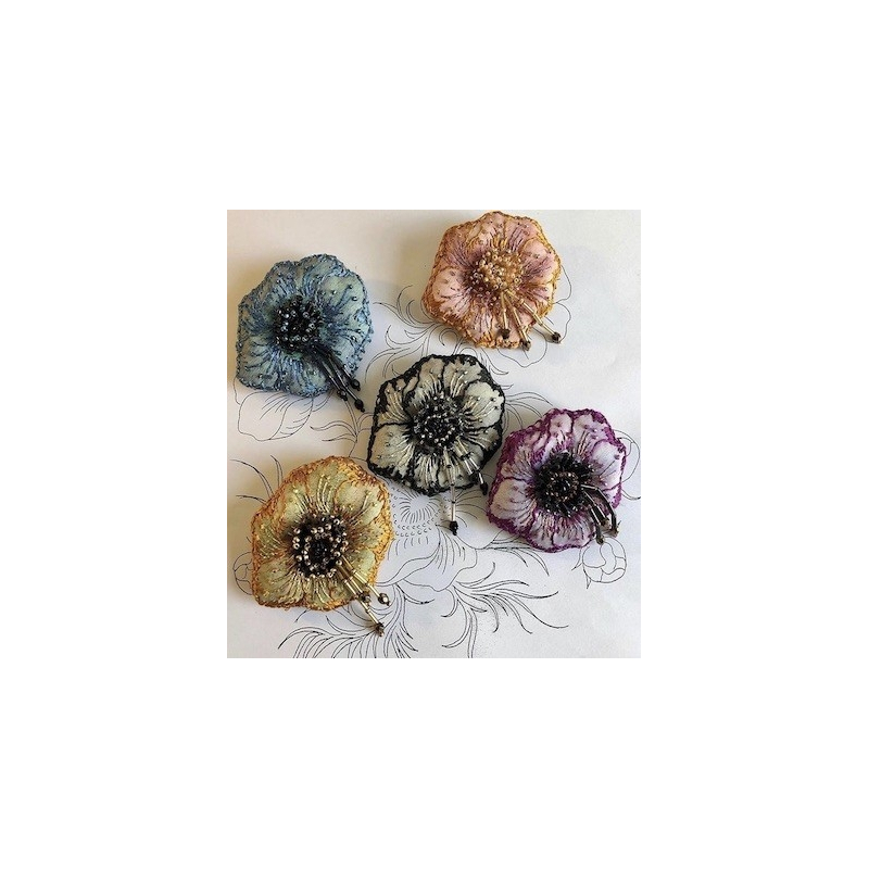 Broches Anémones