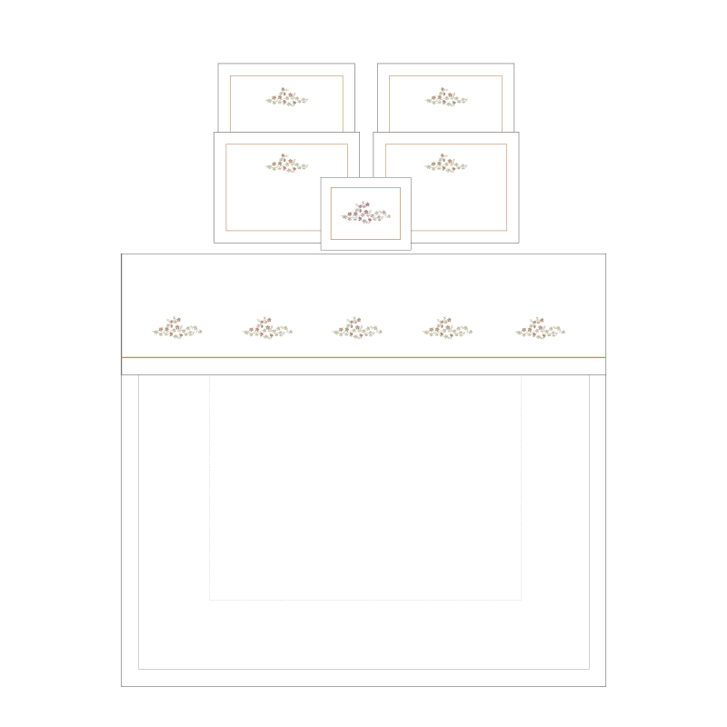"Fleur de Pommier" bed set
