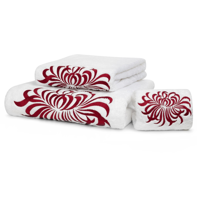 "Tokyo" embroidered bath towels