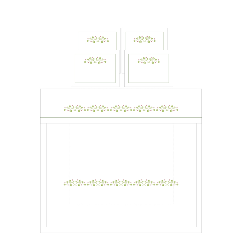 "Jardin Botanique" bed set