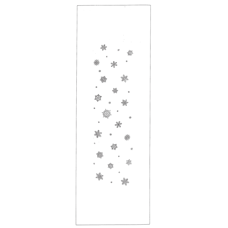 Chemin de table "Cristaux de neige"