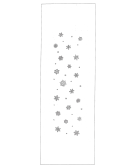 Chemin de table "Cristaux de neige"
