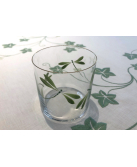 "Libellules" hand painted glass