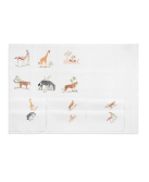 Set de table et serviette "Safari" - brodés main