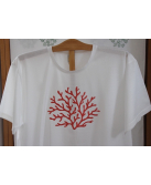 "Coraux" embroidered night t-shirt