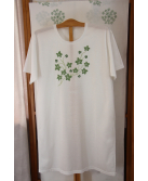 T-shirt de nuit brodé "Jardin Botanique"