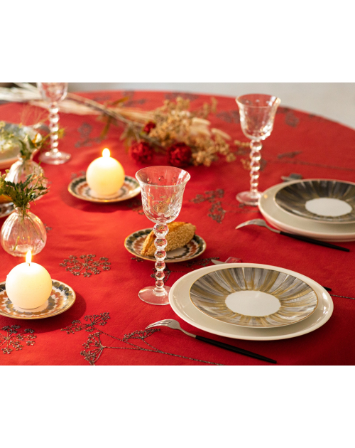Nappe brodée "Ombelles"