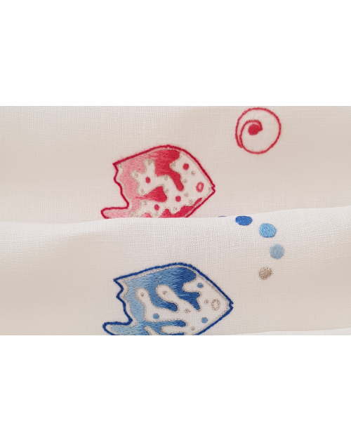 Serviette cocktail  à broder "Aquarius"