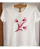 T-shirt brodé "Chardons"