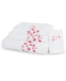 FLEURS DE POMMIER  embroidered bath towels