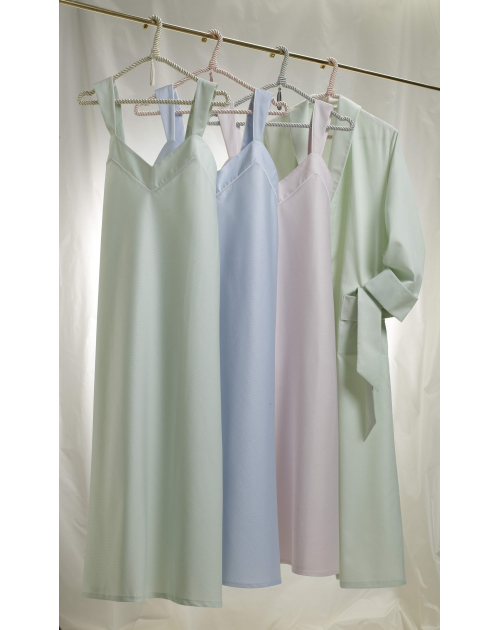 Chemise de nuit longue "Aurore" à bretelles