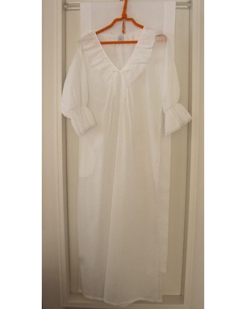 Chemise de nuit "Falbala" (manches longues)