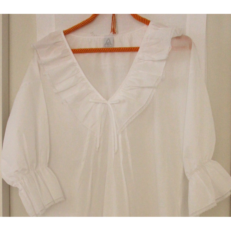Chemise de nuit "Falbala" (manches longues)