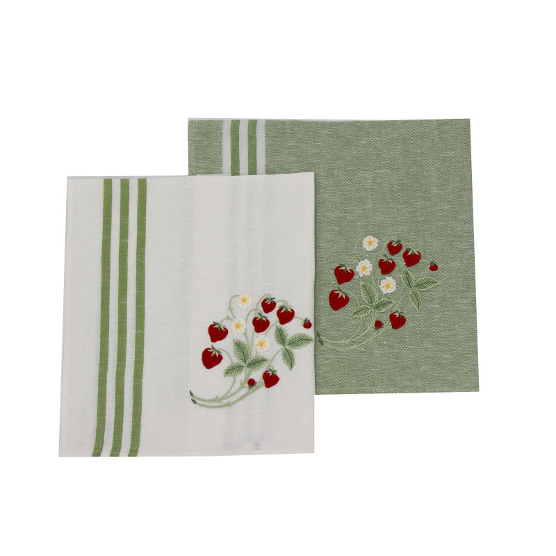 "Fraises" dish cloth