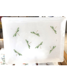 "Libellules" embroidered tray