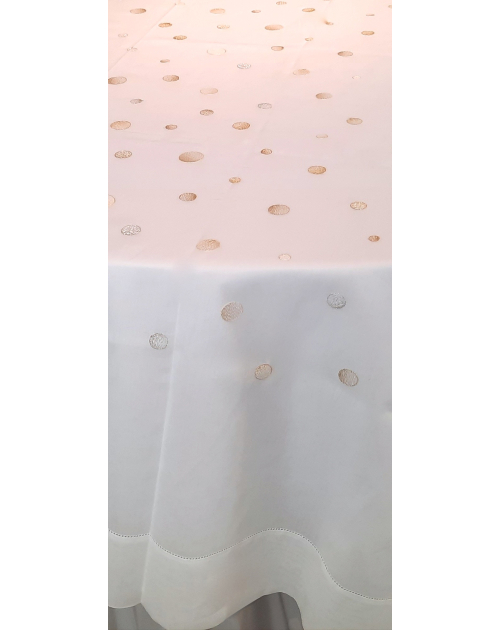 "Sparkle" embroidered tablecloth
