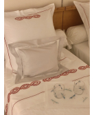 "Allée du roi" embroidered bed set