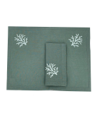 Set de table et serviette "Coraux"