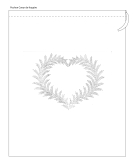 "Coeur de Fougère" pattern pouch
