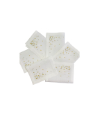 6 Serviettes cocktail brodées "Stones"