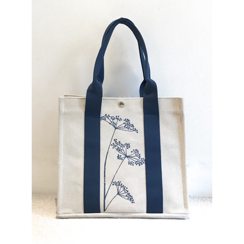 Sac cabas brodé "Ombelles"