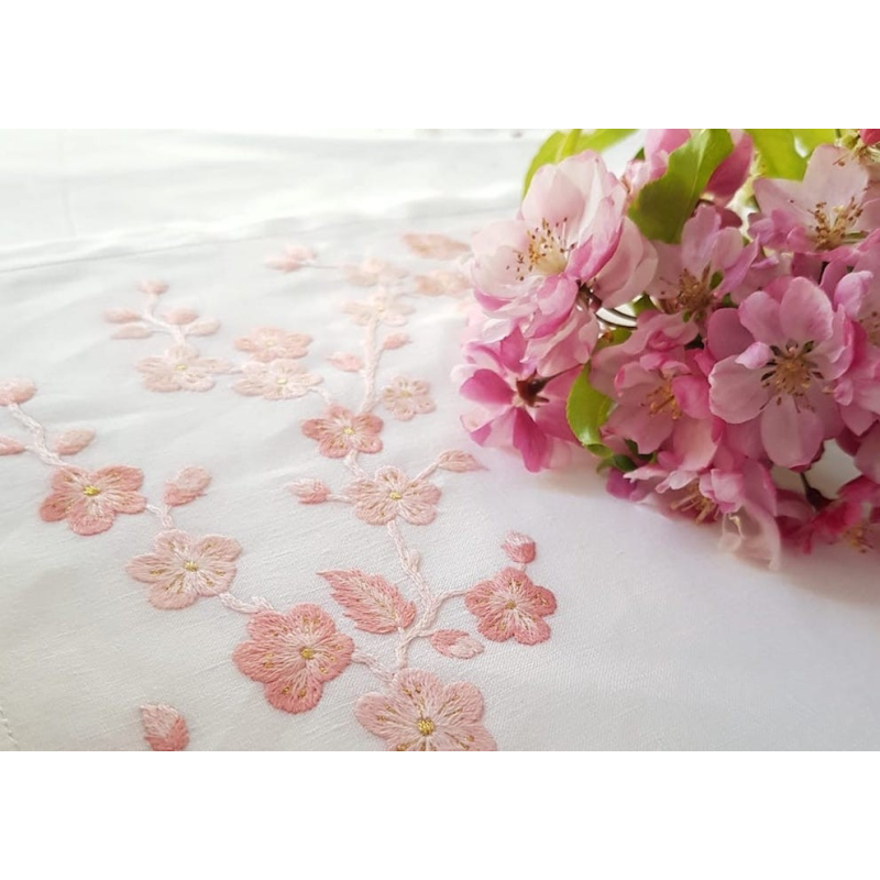 Set de table à broder "Fleurs de Pommier"