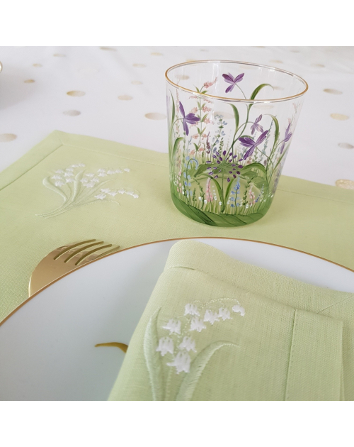 Set de table et serviette "Muguet"