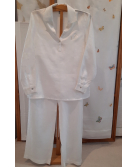 Pyjama brodé "Libellules" en lin