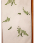 Nappe brodée "Fougère"