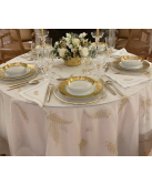 Nappe brodée "Fougère"