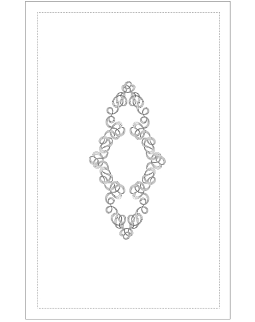 "Arabesque" tablecloth pattern