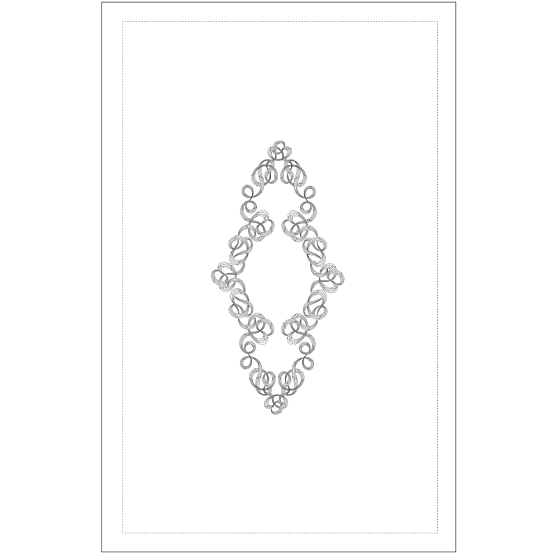 "Arabesque" tablecloth pattern