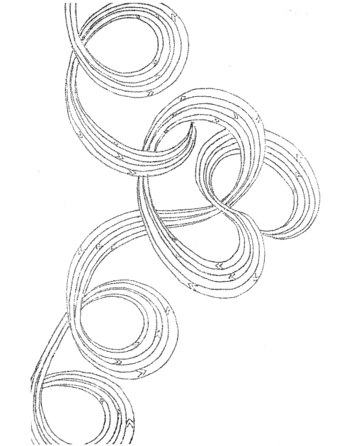 "Arabesque" tablecloth pattern