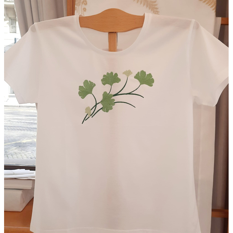 T-shirt classique brodé "Eiffel métal"