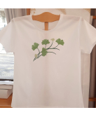T-shirt classique brodé "Eiffel métal"