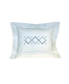 Taie de coussin brodée "Via Appia"
