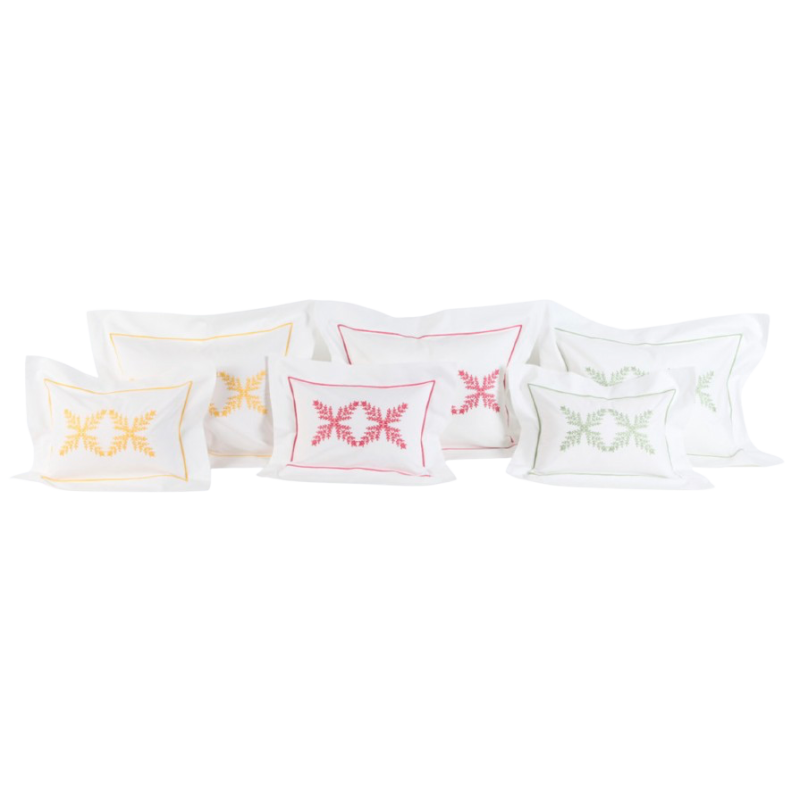 Taie de coussin brodée "Fontenay"