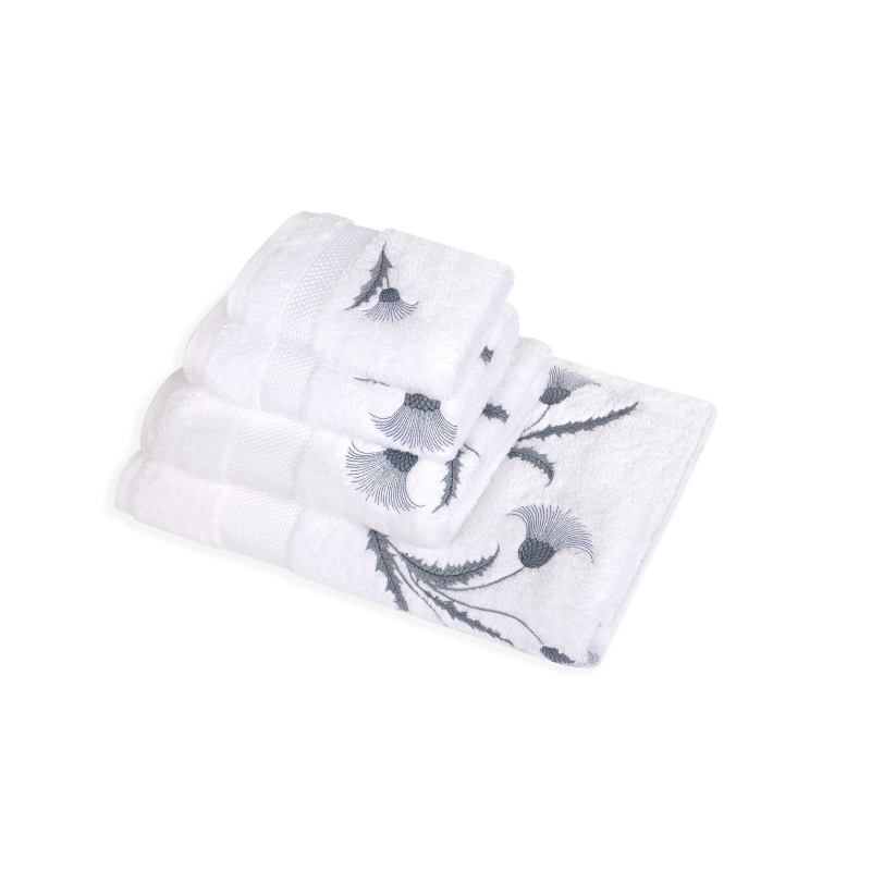 "Chardons" bath towels