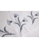 "Chardons" bath towels