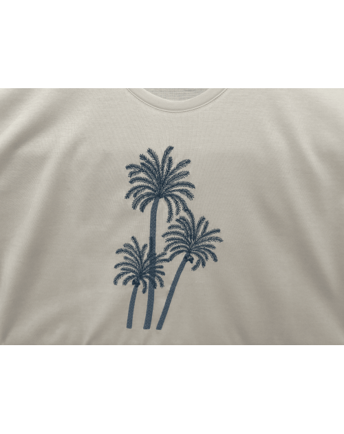 "Palm Beach" embroidered night t-shirt